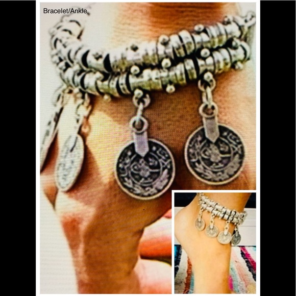 Jewelry - COIN DOUBLE STRAND BRACELET/ANKLE BRACELET
